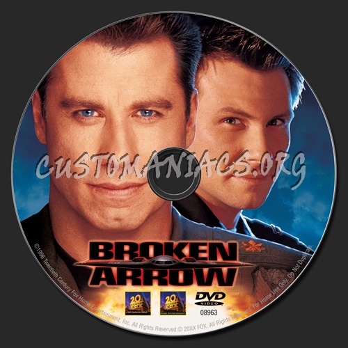 Broken Arrow dvd label