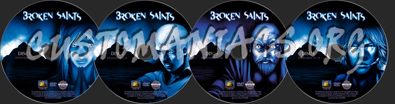 Broken Saints dvd label