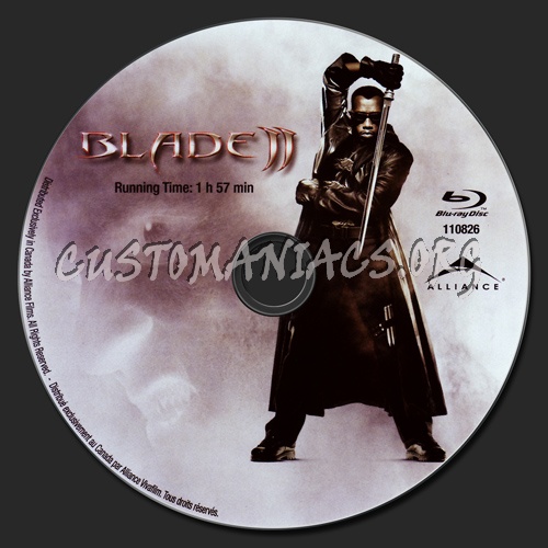 Blade II blu-ray label