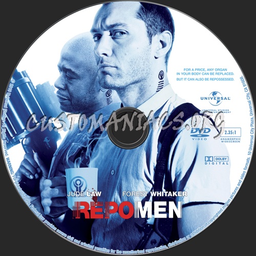 Repo Men dvd label