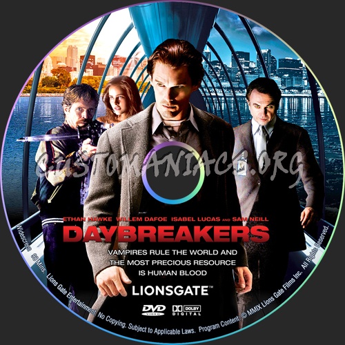 Daybreakers dvd label