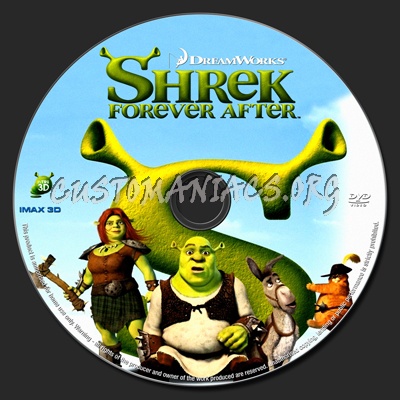 Shrek Forever After dvd label