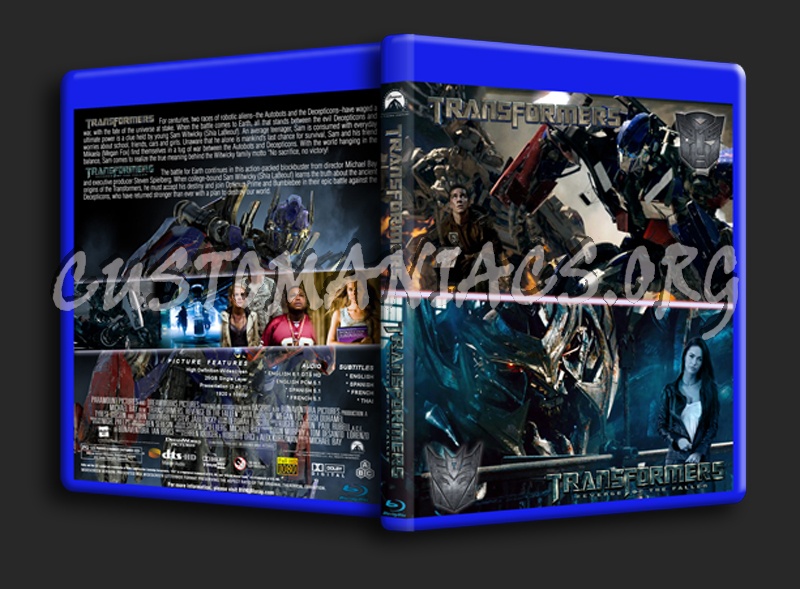 Transformers 1 & 2 blu-ray cover