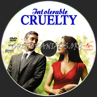 Intolerable Cruelty dvd label