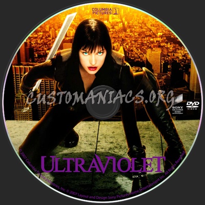 Ultraviolet dvd label