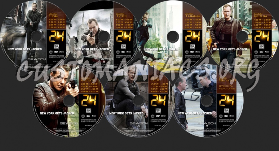 24 Season 8 dvd label