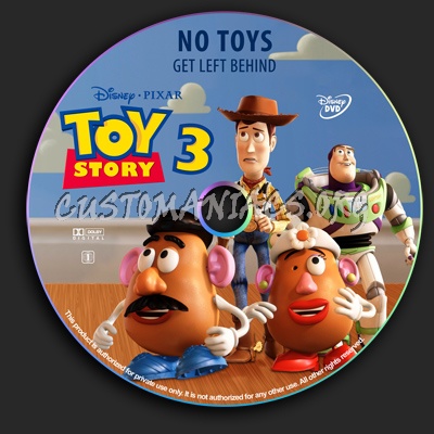 Toy Story 3 dvd label