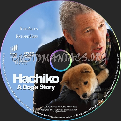 Hachiko: A Dog's Story dvd label