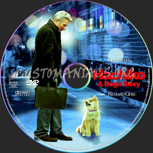 Hachiko: A Dog's Story dvd label