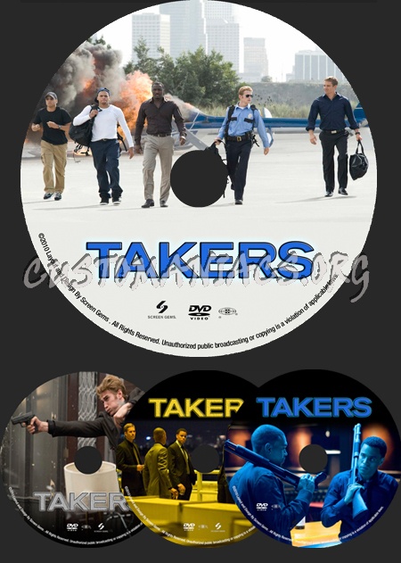 Takers dvd label