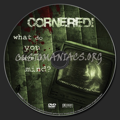 Cornered 2008 dvd label