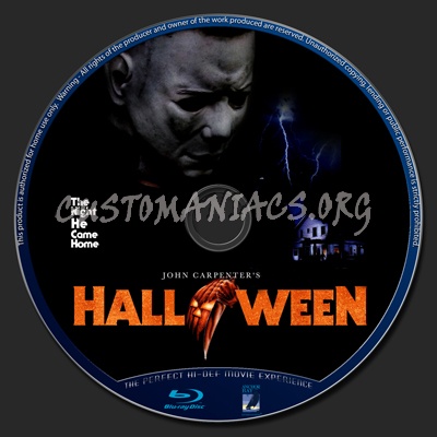 Halloween 1978 dvd label