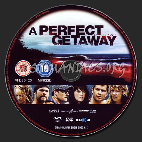 A Perfect Getaway dvd label