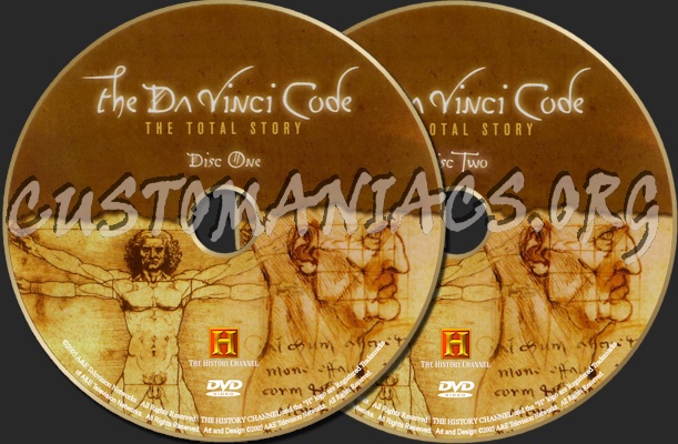 The Da Vinci Code - The Total Story dvd label