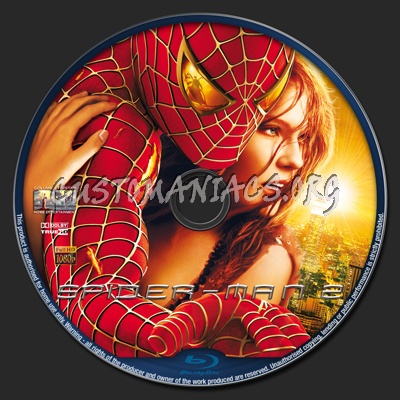 Spider-man 2 blu-ray label