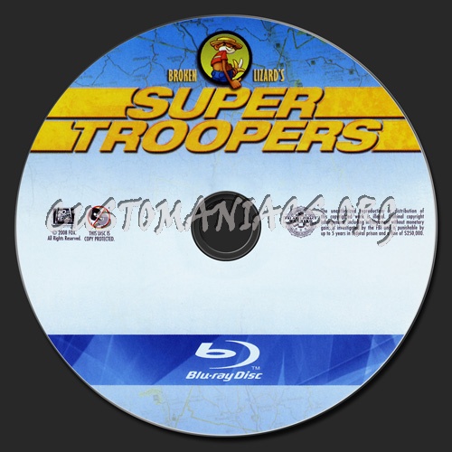 Super Troopers blu-ray label