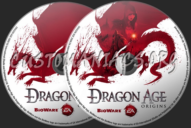 Dragon Age Origins dvd label