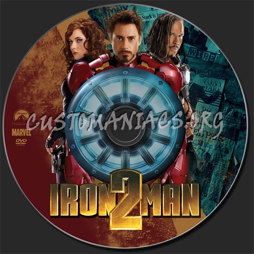 Iron Man 2 dvd label