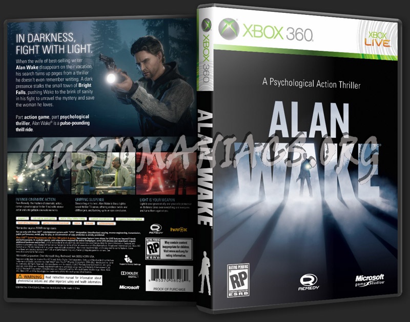 Alan Wake dvd cover