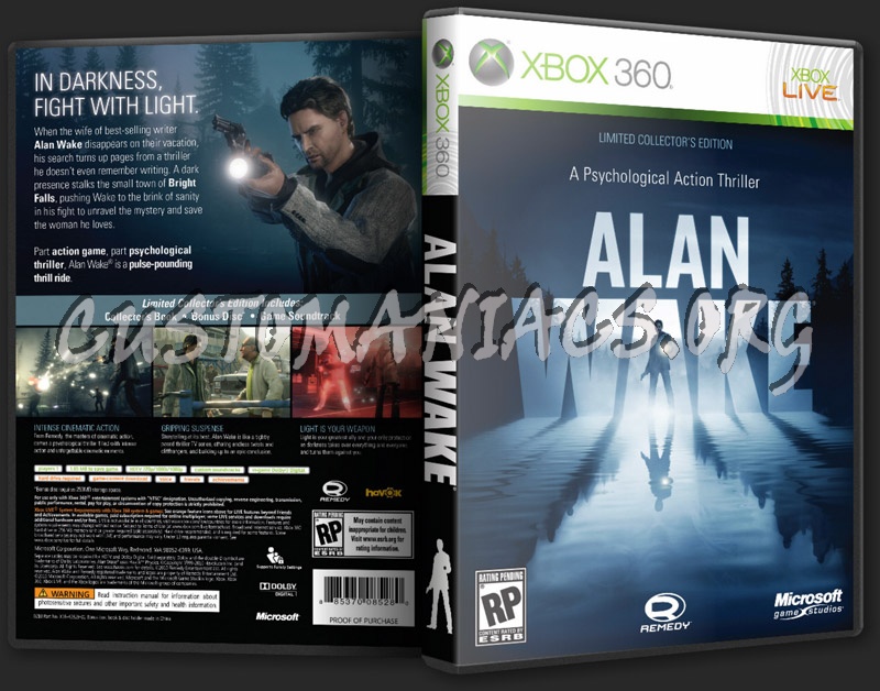 Alan Wake dvd cover