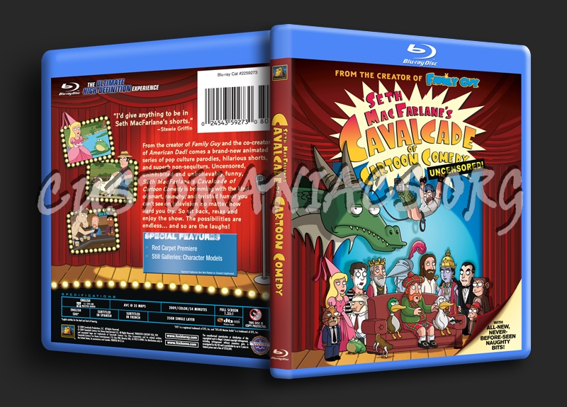 Seth MacFarlanes Cavalcade of Cartoon Comedy blu-ray cover