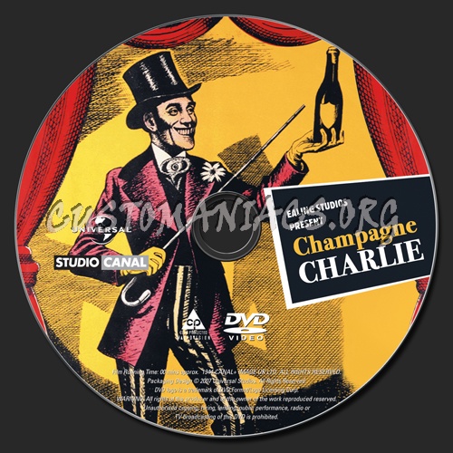 Champagne Charlie dvd label