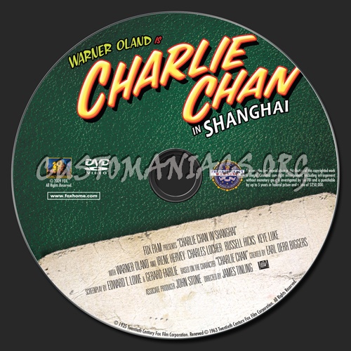 Charlie Chan in Shanghai dvd label