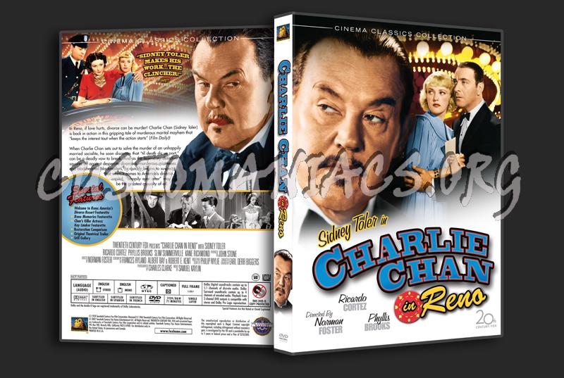 Charlie Chan in Reno dvd cover