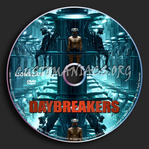 Daybreakers dvd label