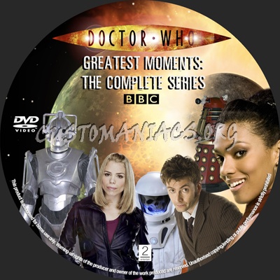 Doctor Who Greatest Moments Complete dvd label