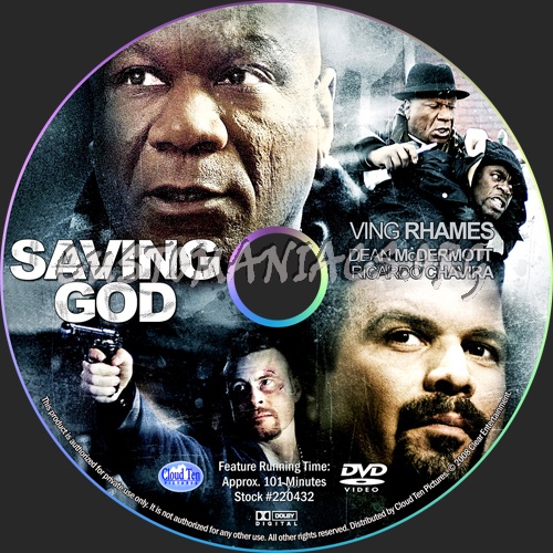 Saving God dvd label