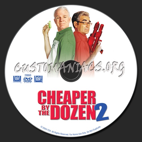 Cheaper by the Dozen 2 dvd label