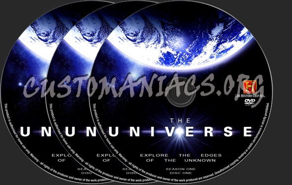 The Universe Season 1 dvd label