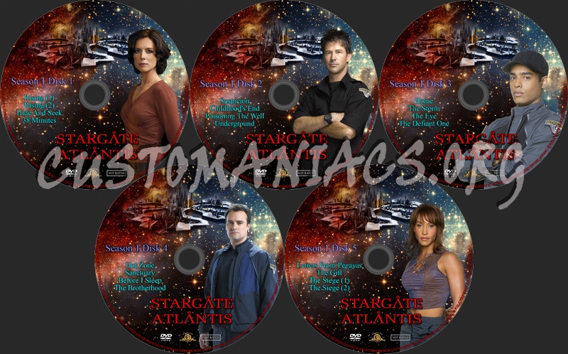 Stargate Atlantis dvd label