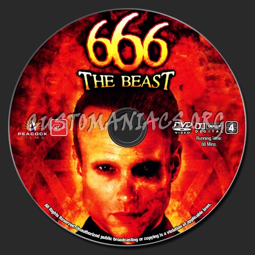 666 The Beast dvd label