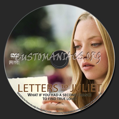 Letters To Juliet dvd label