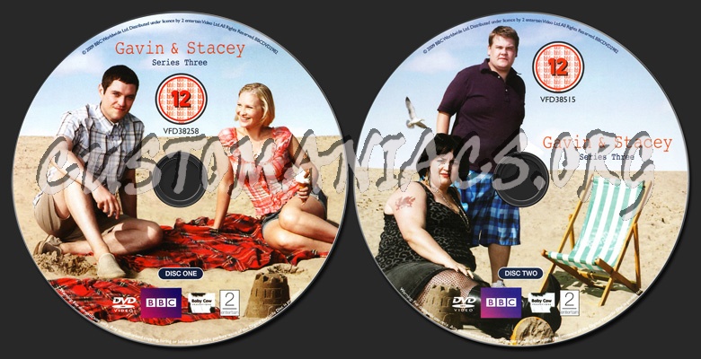 Gavin & Stacey Series 3 dvd label