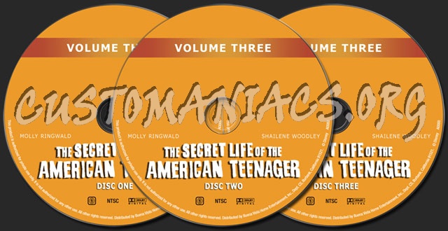 The Secret Life Of the American Teenager: Volume 3 dvd label