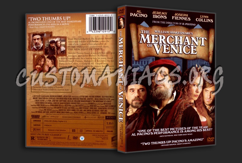 The Merchant of Venice dvd cover