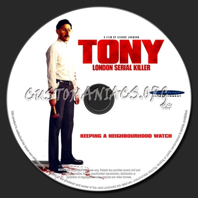 Tony dvd label