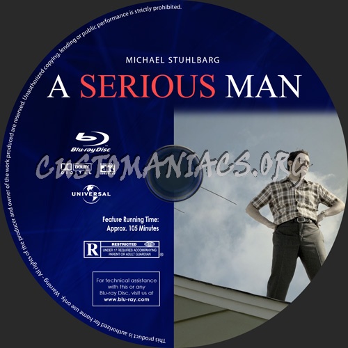 A Serious Man blu-ray label