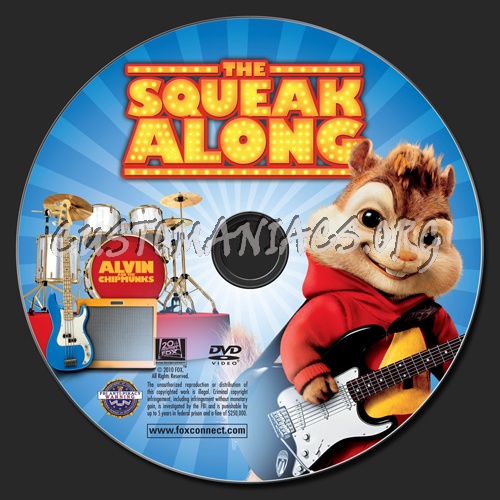 Alvin and the Chipmunks The Squeak Along dvd label