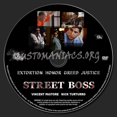 Street Boss dvd label