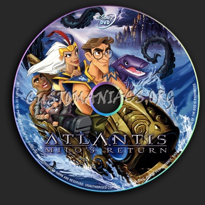 Atlantis the Lost Empire - Milos Return dvd label