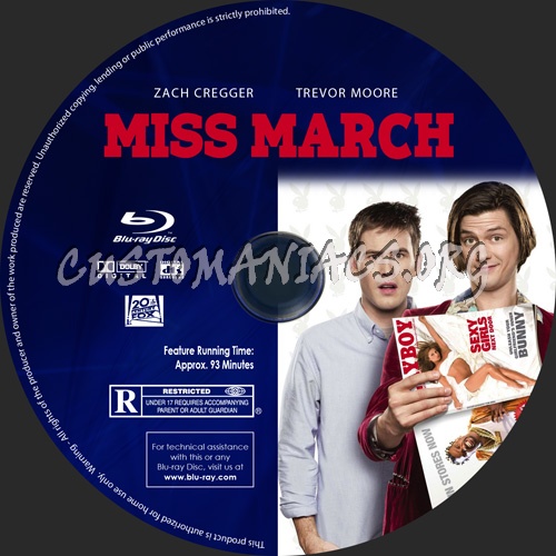 Miss March blu-ray label