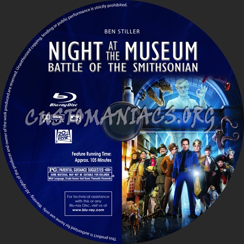 Night at the Museum blu-ray label