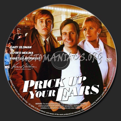 Prick Up Your Ears dvd label