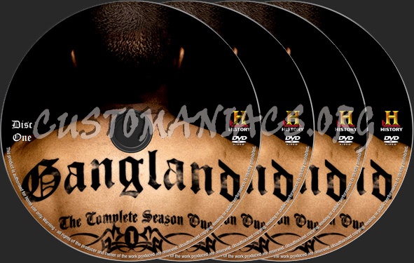 Gangland Season 1 dvd label