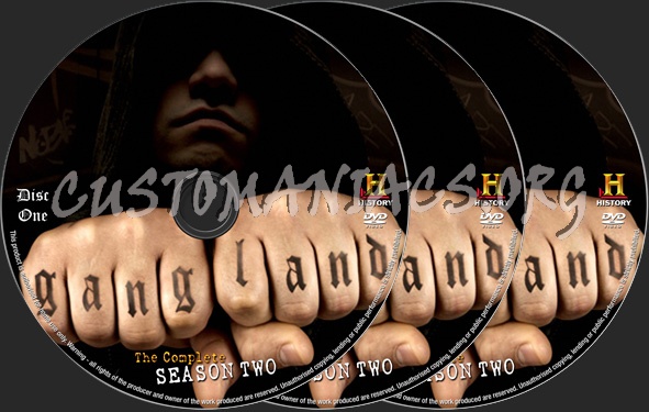 Gangland Season 2 dvd label