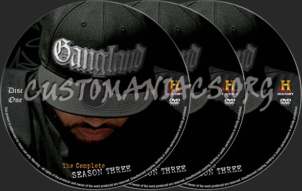 Gangland Season 3 dvd label